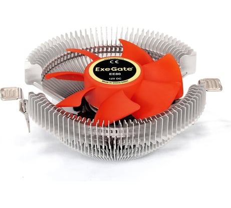 Кулер ExeGate EE80 Al, LGA775 1150 1151 1155 1156 1200 1700 AM2 AM2+ AM3 AM3+ AM4 AM5 FM1 FM2 754 939 940, TDP 65W, Fan 90mm, 2000RPM, Hydro bearing, 3pin, 22db, 286144