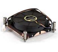 Кулер ExeGate ESNK-0049.PWM.1U.115x.Cu радиальный улитка, медный, 1U, LGA1150 1151 1155 1156 1200, TDP 115W, Fan 75mm, PWM, 2000-5000RPM, 2 ball bearing, 4pin, 4 286162