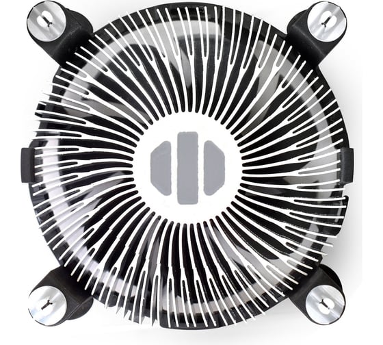 Кулер ExeGate EE97379 Al, LGA775 1150 1151 1155 1156 1200, TDP 65W, Fan 92mm, 2400RPM, Hydro bearing, 4pin, 23db, 175г, на защелках, с термопастой, RTL 283280