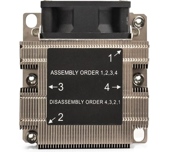 Кулер ExeGate ESNK-P0068AP4.PWM.2U.3647.Cu Al+Cu, 2U, 4 тепл. трубки, LGA3647, Square, TDP 205W, PWM, 2100-6800RPM, 2 ball bearing, 4pin, 52db, 430г, на винтах, 293439