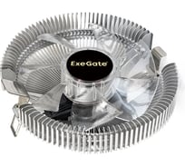 Кулер ExeGate Wizard EE91-RED Al, LGA775 1150 1151 1155 1156 1200 1700 AM2 AM2+ AM3 AM3+ AM4 AM5 FM1 FM2 754 939 940, TDP 75W, Fan 90mm, 2200RPM, Hydro bearing, 286147