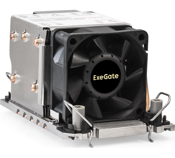 Кулер ExeGate ESNK-P0078AP4.PWM.2U.4189.Cu Al+Cu, 2U, 5 тепл. трубок, LGA 4189, TDP 300W, Fan 80mm, PWM, 2100-8000RPM, 2 ball bearing, 4pin, 54,3db, 400г, на защ 293442