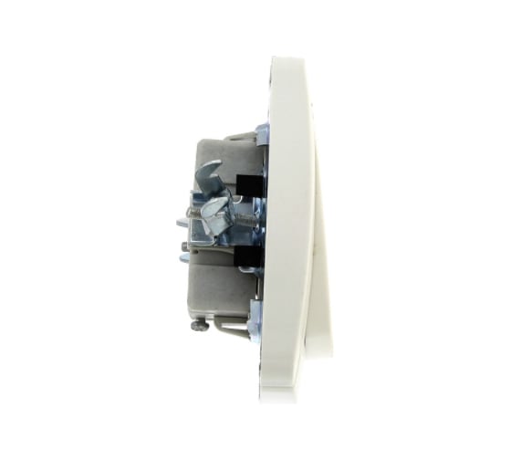 Кнопка звонка с индикатором EKF Париж 10А, белый, Simple, SQ ESZ10-126-10