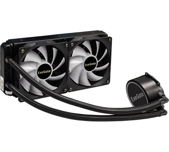 Комплект водяного охлаждения ExeGate BlackWater-240V2.PWM.RGB RGB подсветка, LGA2066 2011 1366 1150 1151 1155 1156 1200 1700 AM4 FM1 FM2 FM2+ AM2 AM2+ AM3 AM3+, 293457