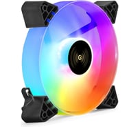 Вентилятор ExeGate 12В DC с подсветкой EX12025HM3PM.FRGB.5CSU 120x120x25 мм, Hydraulic bearing гидродинамический, 3pin+Molex, FRGB подсветка, 24dBA 295966