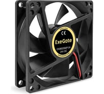 Вентилятор ExeGate 24B DC EX08025B2P-24 80x80x25 мм, 2-Ball двойной шарикоподшипник, 2pin, 2850RPM, 28.5dBA 295207 32949720