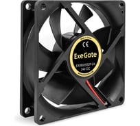 Вентилятор ExeGate 24B DC EX08025S2P-24 80x80x25 мм, Sleeve bearing подшипник скольжения, 2pin, 2800RPM, 28dBA 295206