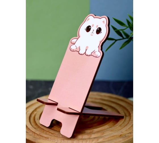 Подставка под телефон/планшет iLikeGift «Cat», pink 16037