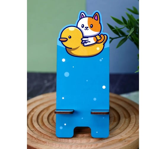 Подставка под телефон/планшет iLikeGift «Duck and cat» 16064 1