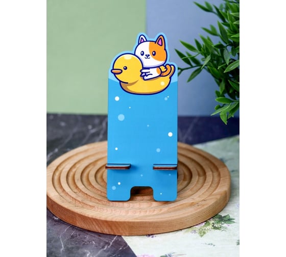 Подставка под телефон/планшет iLikeGift «Duck and cat» 16064
