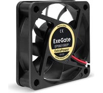 Вентилятор ExeGate ExtraPower EP06015B2P 12В DC, 60x60x15 мм, 2-Ball двойной шарикоподшипник, 2pin, 5000RPM, 34dBA 295226