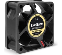 Вентилятор ExeGate ExtraPower EP06025B2P 12В DC, 60x60x25 мм, 2-Ball двойной шарикоподшипник, 2pin, 4500RPM, 31dBA 295229