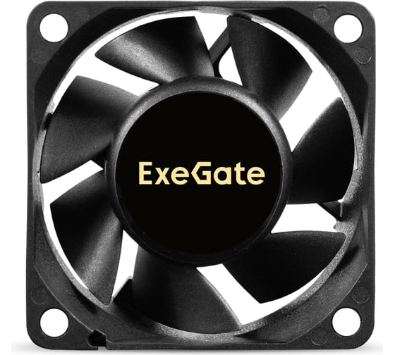 Вентилятор ExeGate ExtraPower EP06025B2P 12В DC, 60x60x25 мм, 2-Ball двойной шарикоподшипник, 2pin, 4500RPM, 31dBA 295229