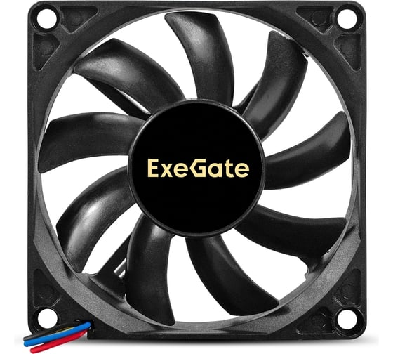 Вентилятор ExeGate ExtraPower EP08015S2P 12В DC, 80x80x15 мм, Sleeve bearing подшипник скольжения, 2pin, 2500RPM, 25.5dBA 295234