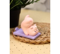 Подставка под телефон/планшет iLikeGift «Pig», purple BB2333-02
