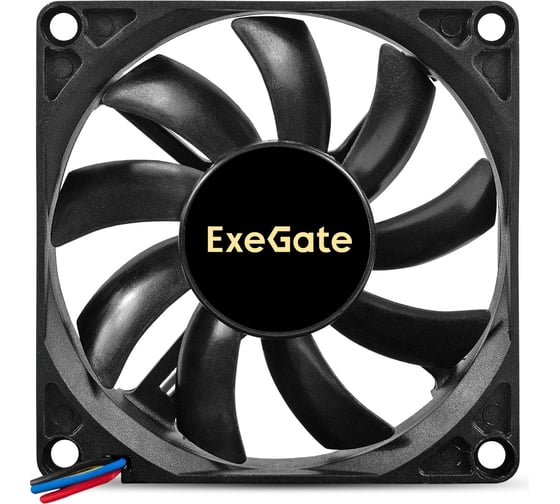 Вентилятор ExeGate ExtraSilent ES08015S2P 12В DC, 80x80x15 мм, Sleeve bearing подшипник скольжения, 2pin, 1600RPM, 16,5dBA 295233