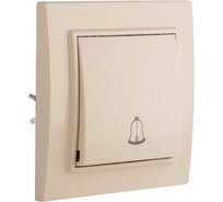 Кнопка звонка EKF Минск СП, 10А, бежевый, ERV10-027-20