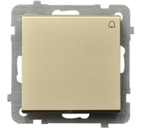 Кнопка звонка Ospel Sonata без рамки, шампанский золотой LP-6R/m/39