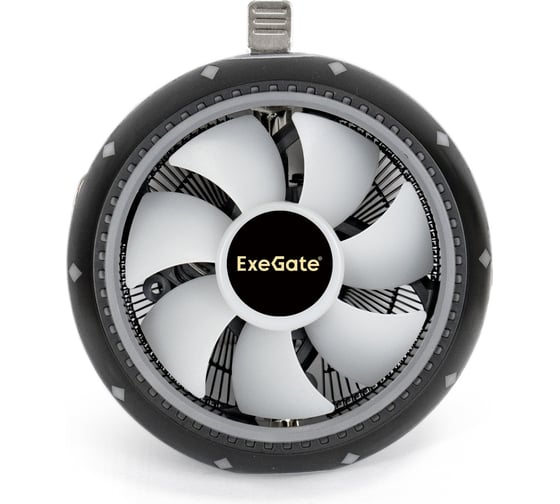 Кулер ExeGate DarkMagic EE126M-PWM.RGBAl, черное покрытие, LGA775/1150/1151/1155/1156/1200/1700/AM2/AM2+/AM3/AM3+/AM4/AM5/FM1/FM2754939940, TDP100W, Fan120mm, PWM, 900-2000RPM, Hydrobearing 286156