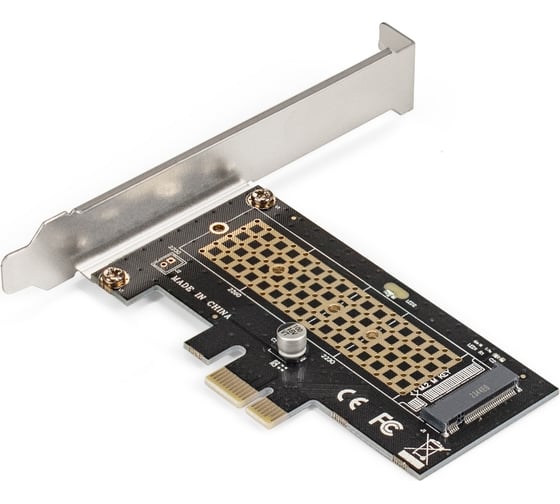 Переходник ExeGate EXE-597 M.2 M key - PCI-E x1 v2.0, для установки SSD M.2 M key в слот PCI-E 296205
