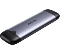 Бокс внешний для жесткого диска Ugreen CM353 () USB-C+USB-A M.2 M-Key Hard Drive Enclosure (10Gbps). Цвет: серый космос 70532