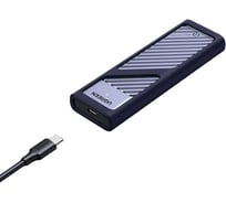 Бокс внешний для жесткого диска Ugreen CM559 (15511) M.2 NVMe SSD Enclosure 10Gbps с кабелем USB-C к USB-C и USB-C к USB-A. Цвет: серый космос 15511_