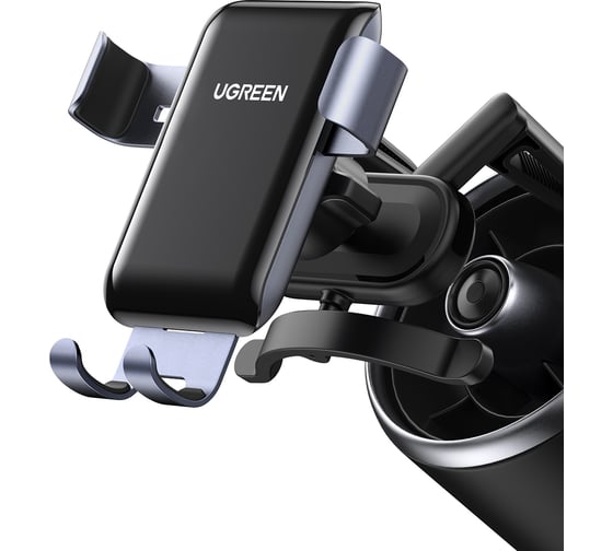 Подставка-держатель Ugreen LP274 (30401) Gravity Phone Holder for Round Air Vent для круглых вентиляционных решеток авто. Цвет: серый 30401_