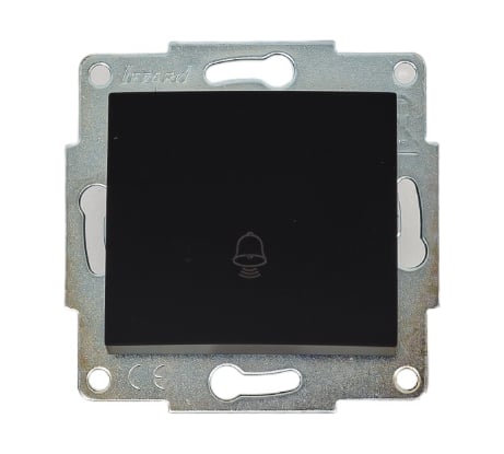 Кнопка звонка Lezard KARINA чёрный бархат 707-4288-103