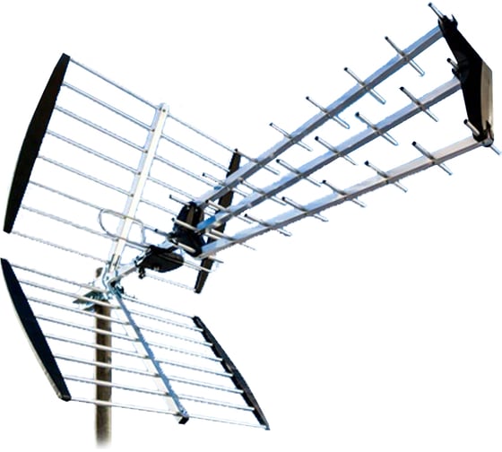 Эфирная антенна LANS UL-15DX, DVB-T2, 10-15 дБ, тройная, алюминий, Л001297