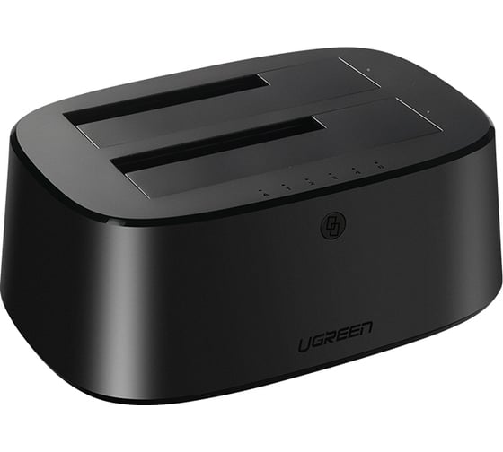 Док-станция для двух жестких дисков Ugreen CM198 (50857) USB 3.0 to SATA Dual-Bay Hard Drive Docking Station EU. Цвет: черный 50857_