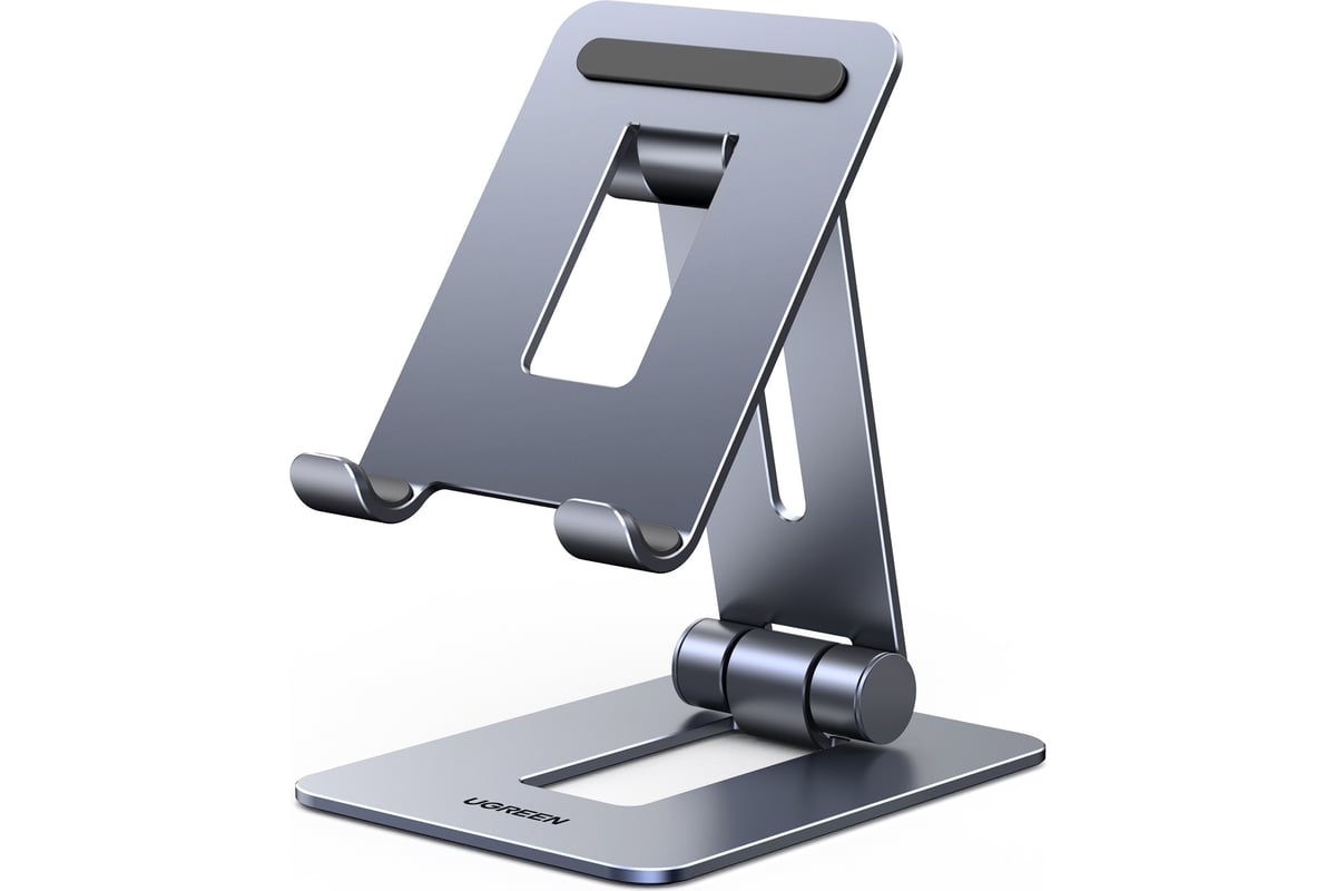 Подставка для телефона Ugreen LP678 (15608) Foldable Multi-Angle Phone  Stand With Height Adjustable регулируемая по высоте. Цвет: серый 15608_ -  выгодная цена, отзывы, характеристики, фото - купить в Москве и РФ