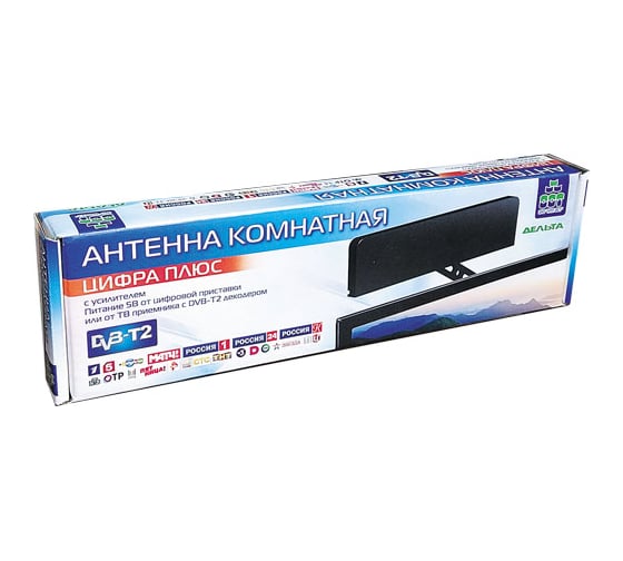 Комнатная антенна Дельта ЦИФРА ПЛЮС 5V 16322