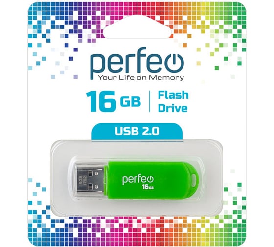 USB-flash Perfeo C03 16GB Green 30007993