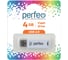 USB-flash Perfeo C06 4GB, White 30008157 2
