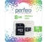 Карта памяти Perfeo microSD, 8GB, Class 10, с адаптером 30007693 1