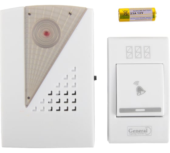 Звонок беспроводной General Lighting Systems GDB-B-001 на батарейках 800652