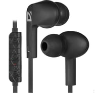 Беспроводная гарнитура DEFENDER FreeMotion B680 черный, вставки, Bluetooth 63680