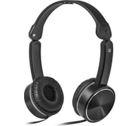 Гарнитура для смартфонов DEFENDER Accord, 145, черный, кабель 1.2м 63145