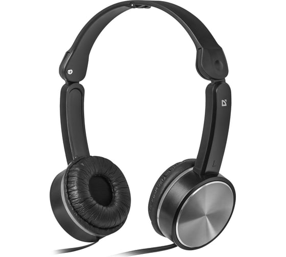 Гарнитура для смартфонов DEFENDER Accord, 145, черный+серый, кабель 1.2м 63146