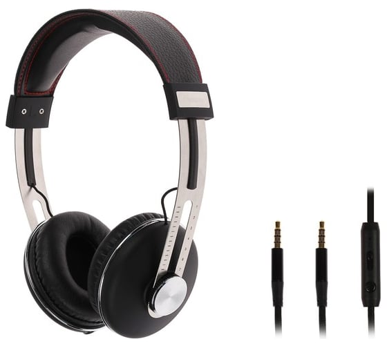 Наушники Luazon Hi-Fi LH -504, накладные, микрофон, регулировка громкости, чёрные 1269868