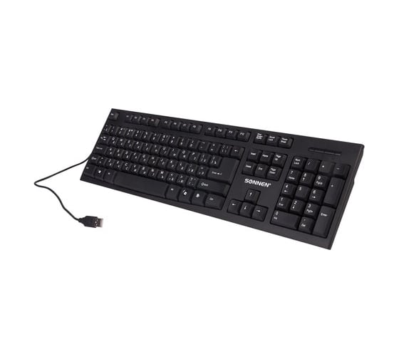 Беспроводная клавиатура SONNEN KB-330 USB 511277