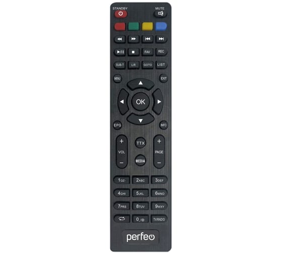 Пульт дистанционного управления Perfeo для DVB-T2 приставок LEADER, CONSUL, STYLE 30013444