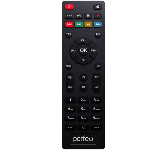 Пульт дистанционного управления Perfeo для DVB-T2 приставок STREAM, STREAM-2 30013442 1