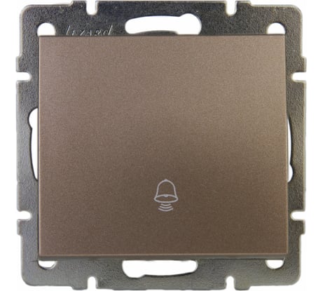 Кнопка звонка Lezard RAIN цв. бронза матовый 703-3188-103