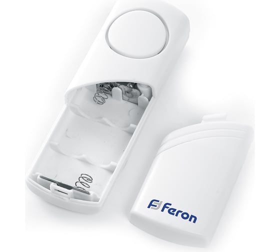 Звонок/сигнализация FERON 007-D DB450 1 мелодия 2*1.5V/AA, громкость 80dB, белый 23602