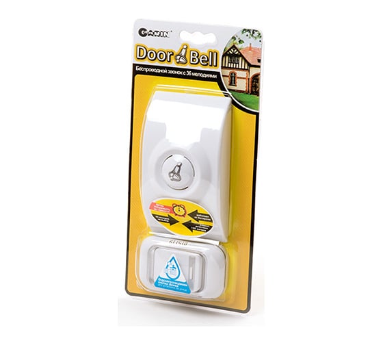 Беспроводной звонок Garin DoorBell Ella с влагозащищ. кнопкой BL1 2AA-23A 6019 06019