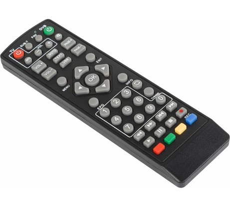 Пульт REXANT универсальный, для DVB-T2, с функцией управления телевизором, RX-DVB-014 38-0014