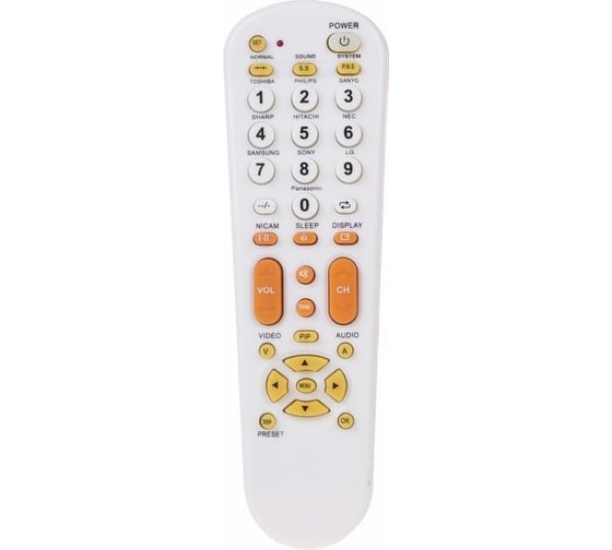 Пульт REXANT универсальный, для телевизора, RX-951 38-0001 1