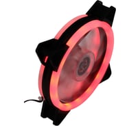 Вентилятор с подсветкой Gembird 120x120x25, гидродин., 3pin/4pin Molex, провод 35см, красный, D12025S12L-R