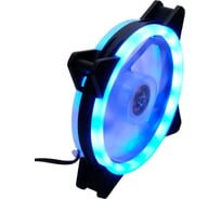 Вентилятор с подсветкой Gembird 120x120x25, гидродин., 3pin/4pin Molex, провод 35см, синий, D12025S12L-B